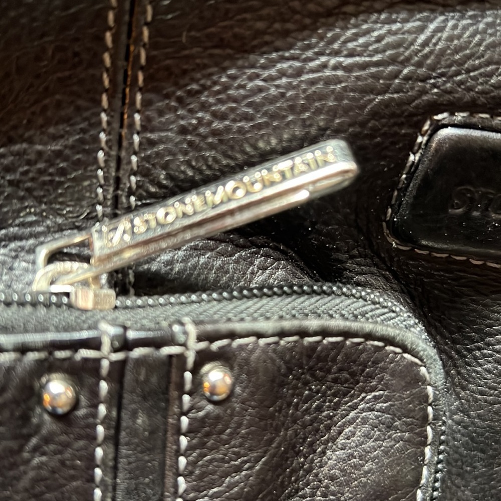Stone Mountain Black Pebble Leather Bag - Picture 4 of 14